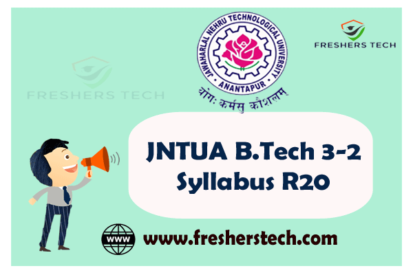 JNTUA B.Tech 3 2 Syllabus R20 Course Structure